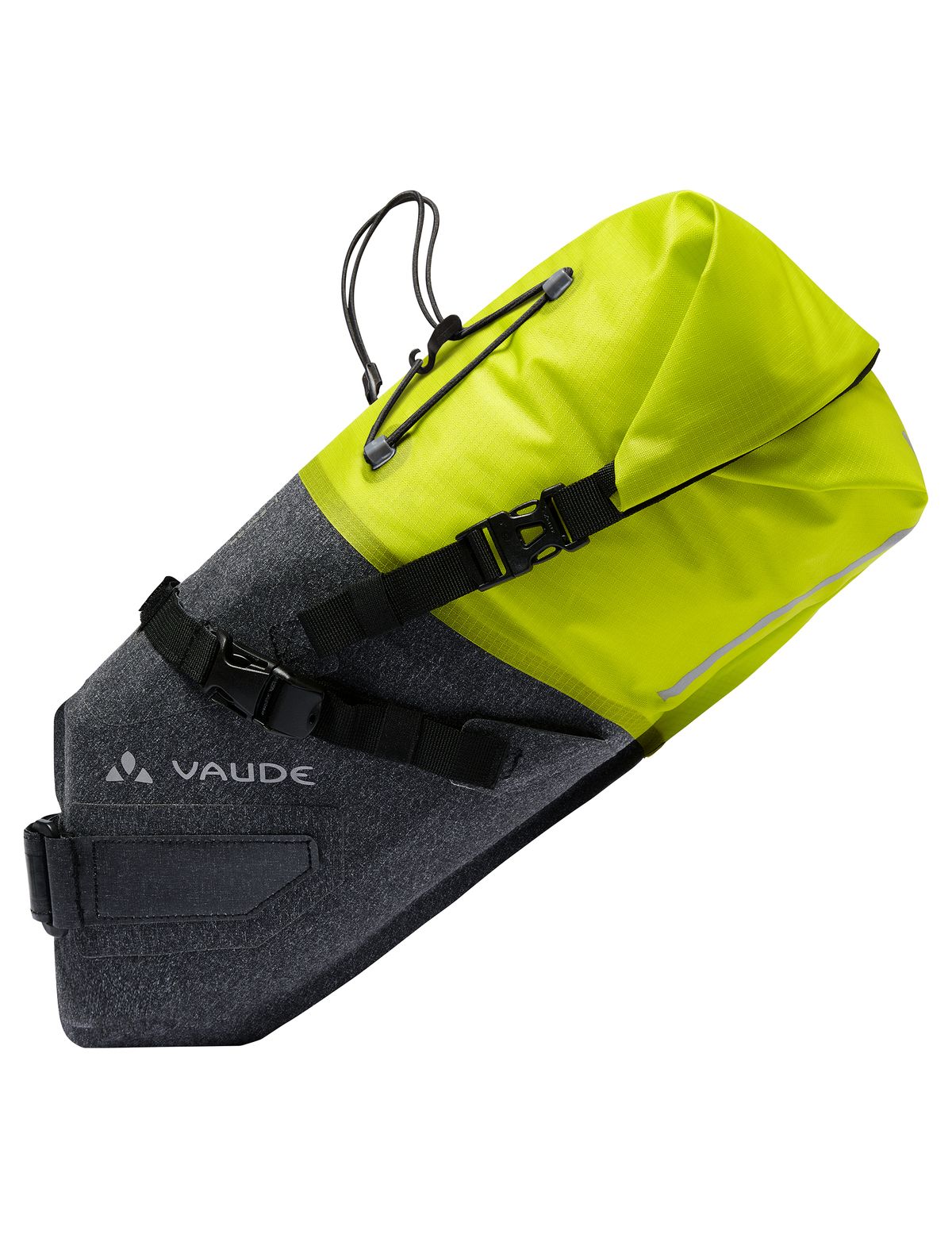 Sac de bikepacking Vaude Trailsaddle Compact vert vif noir