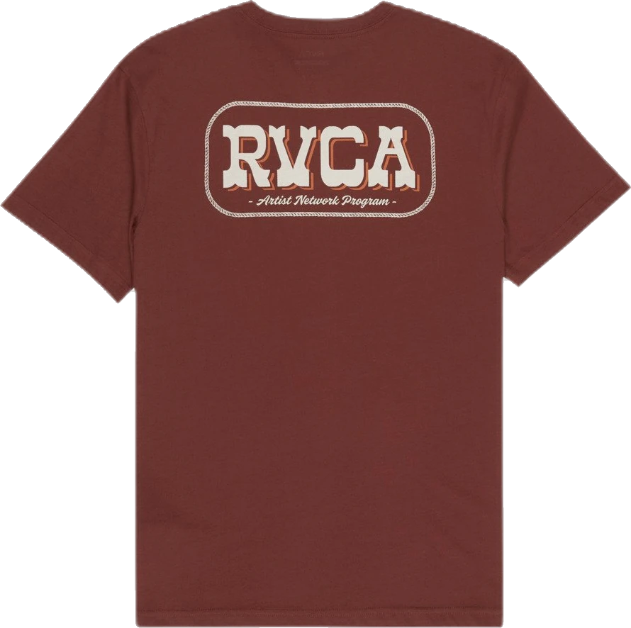Rvca Old West Camiseta de manga corta camiseta manga corta hombre detail 5 | Rojo