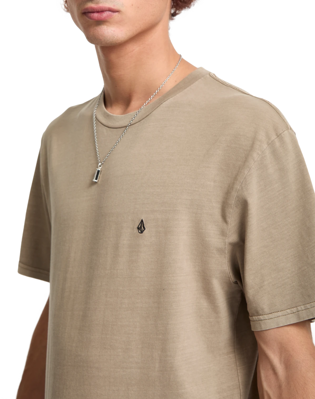 Volcom Solid Stone Emb camiseta manga corta hombre detail 2 | Brindle