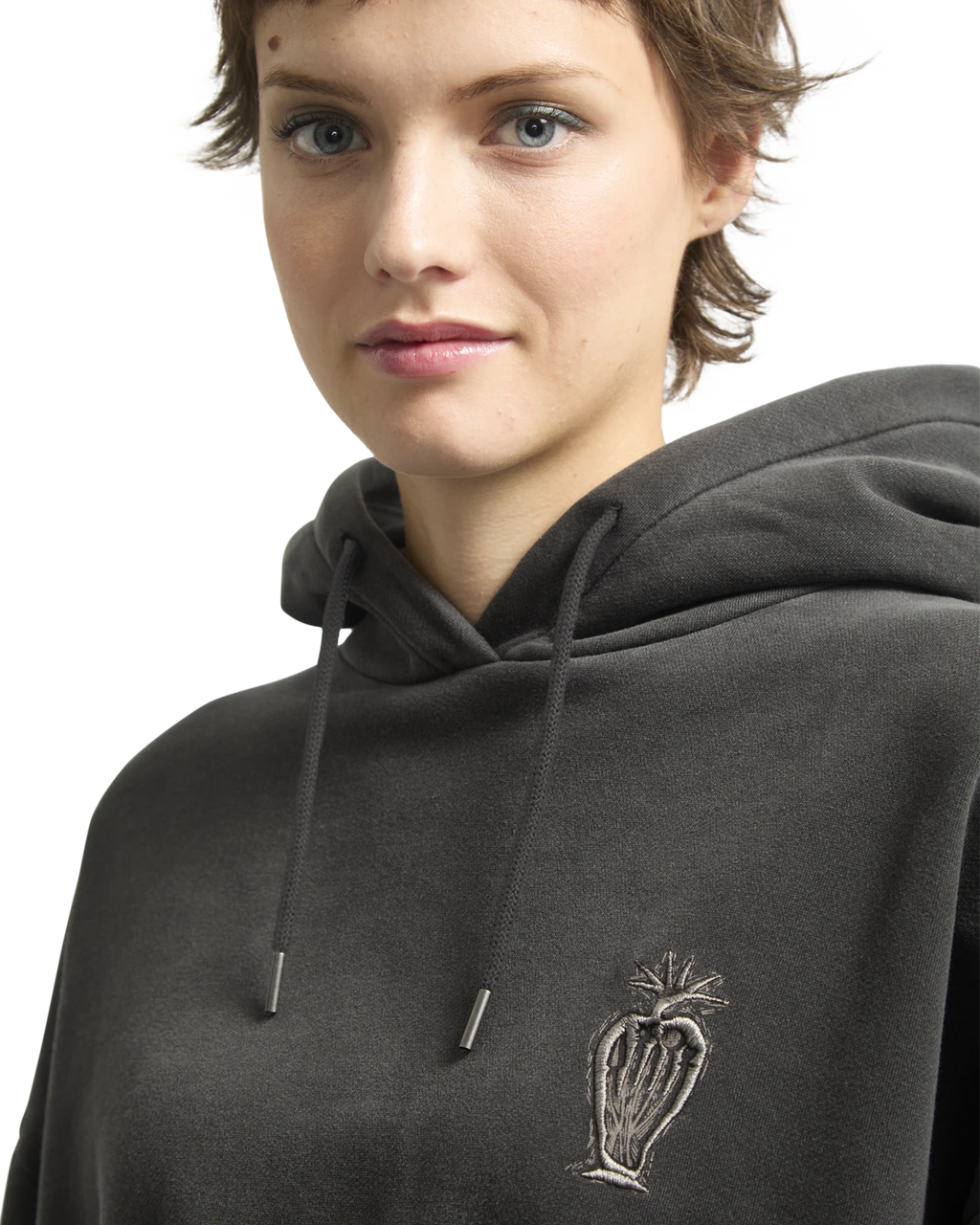 Volcom FA Vaderetro sudadera con capucha mujer detail 2 | Vintage Black