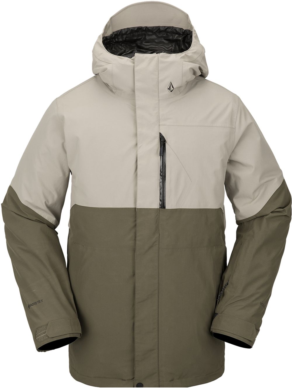 Veste de snowboard Volcom L Insulated Jacket - Dark Khaki | HIVER 24 | Nouveaux produits | Produits les plus récents | Produits les plus vendus | surfdevils.com