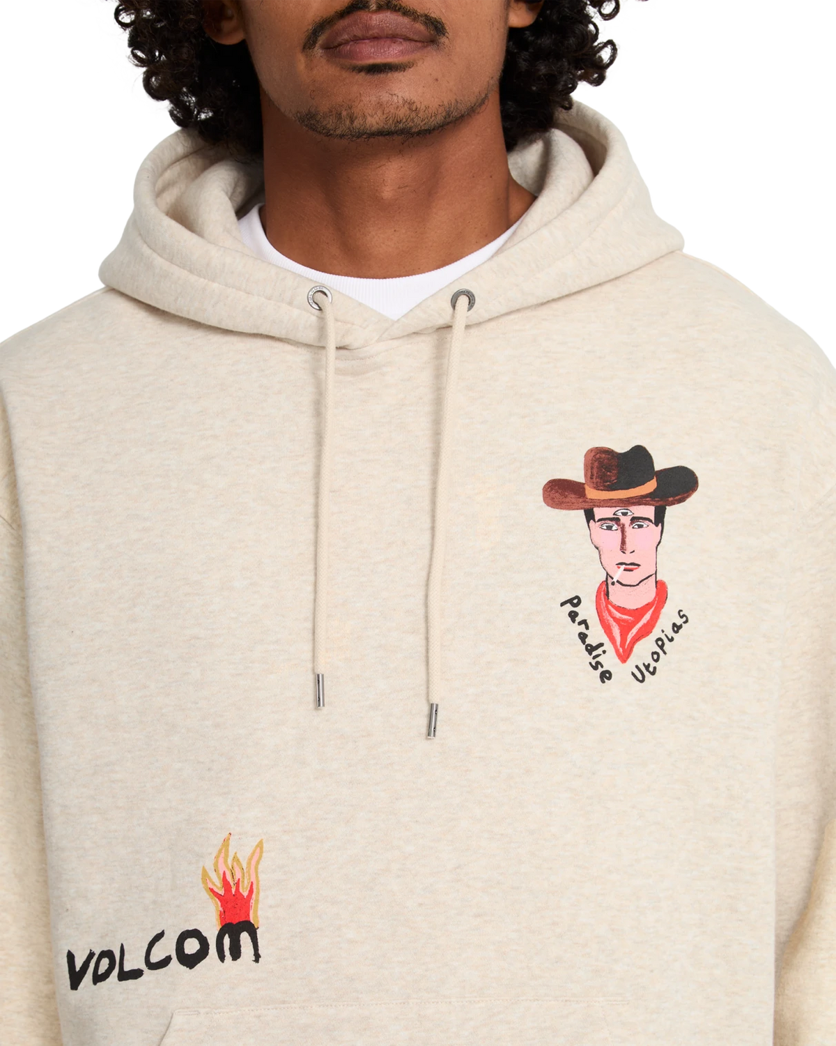 Volcom FA MICKEY MASON PO sudadera con capucha hombre detail 3 | Dust Heather