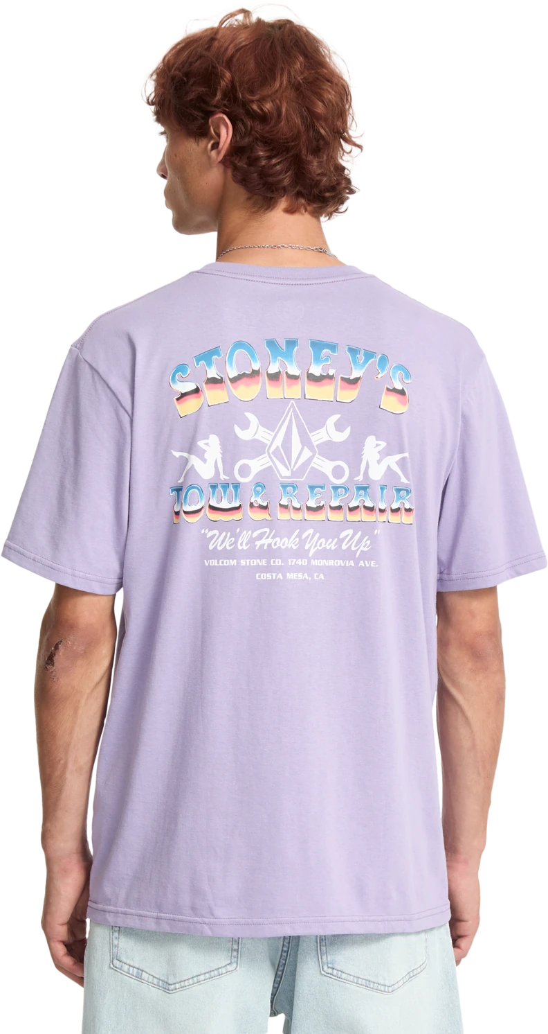 Volcom Stoneys camiseta manga corta hombre detail 1 | Purple Ash