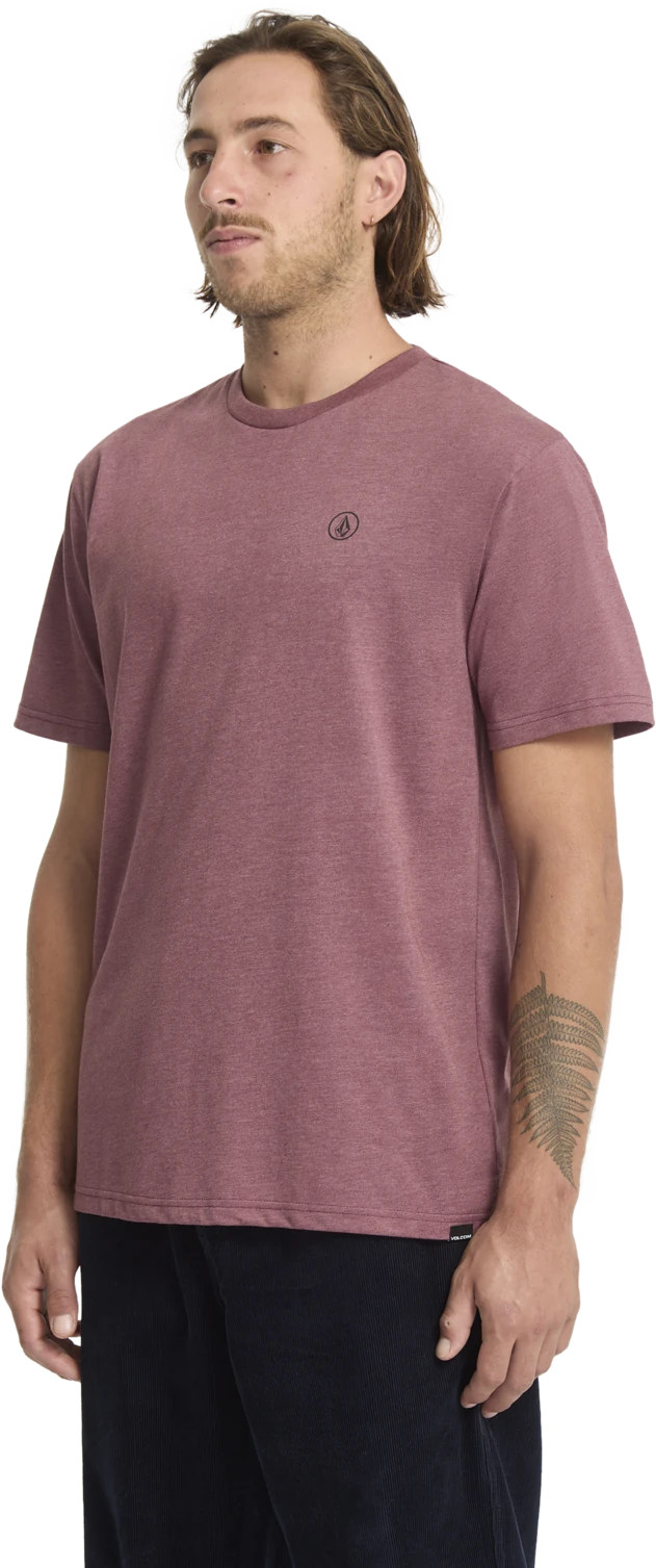 Volcom Circle Blanks camiseta manga corta hombre detail 4 | Merlot