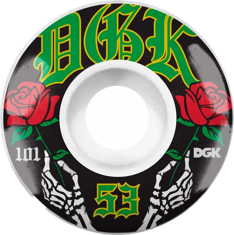 DGK DGK 53mm 101A Immortal ruedas del monopatín | White
