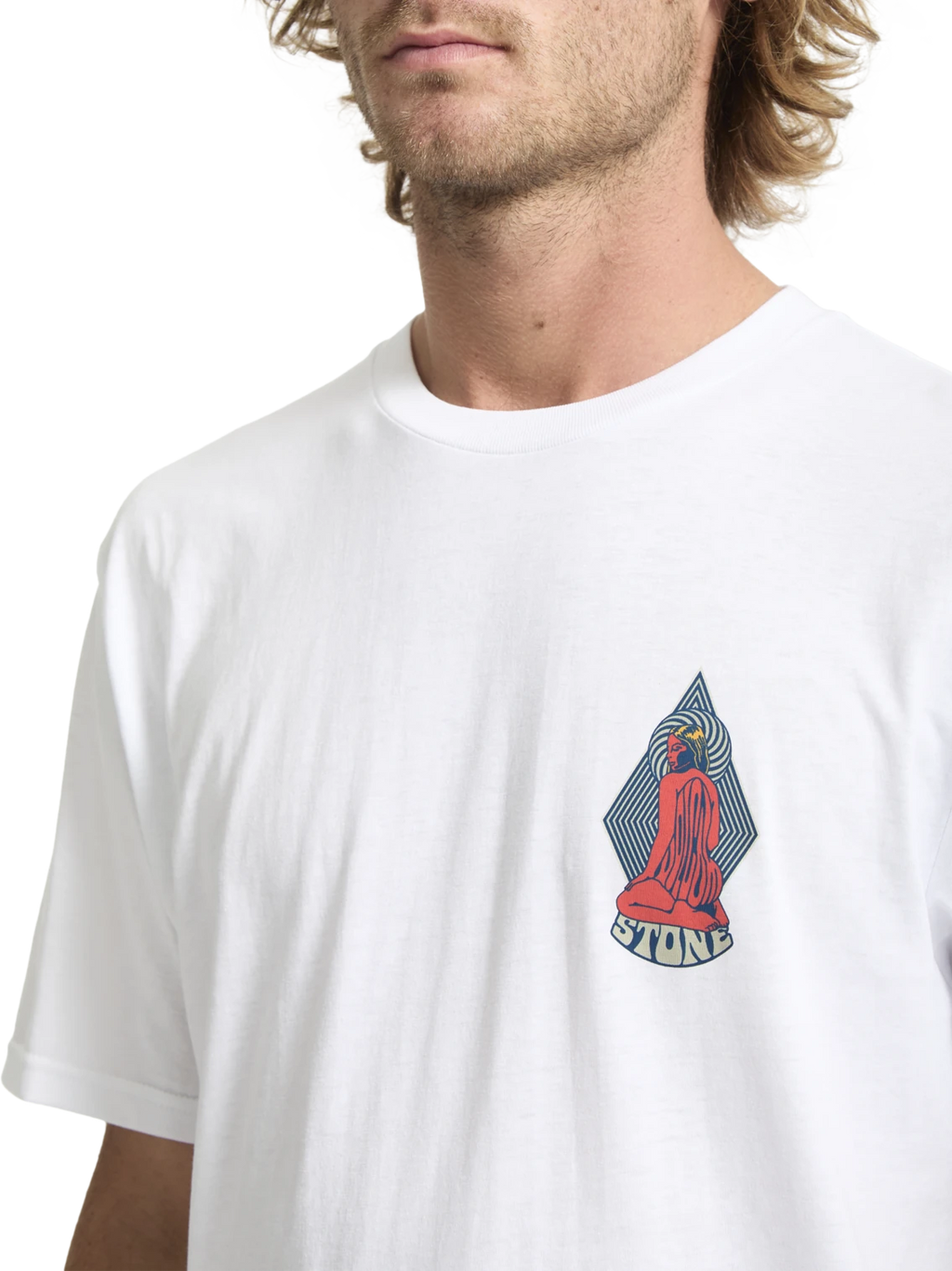 Volcom Psychback camiseta manga corta hombre detail 2 | White