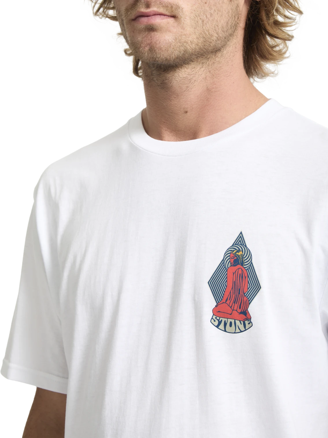 Volcom Psychback camiseta manga corta hombre detail 2 | White