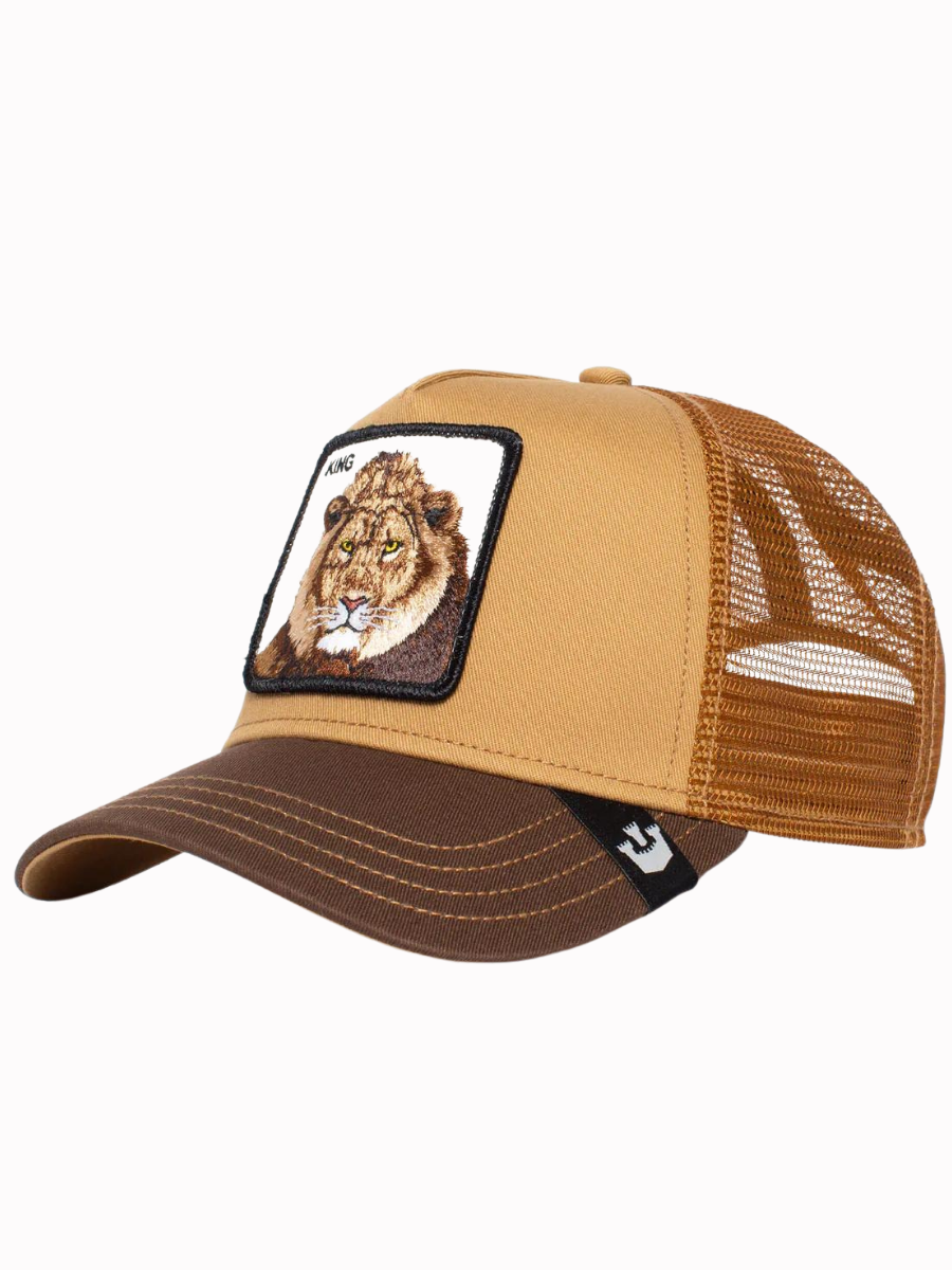 Goorin Bros The King Lion Trucker Cap – Whiskey