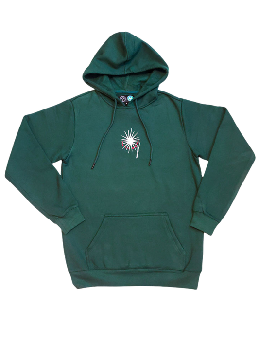 Todas las sudaderas | Sudadera con capucha All One Brand Ver las estrellas - Bottle Green