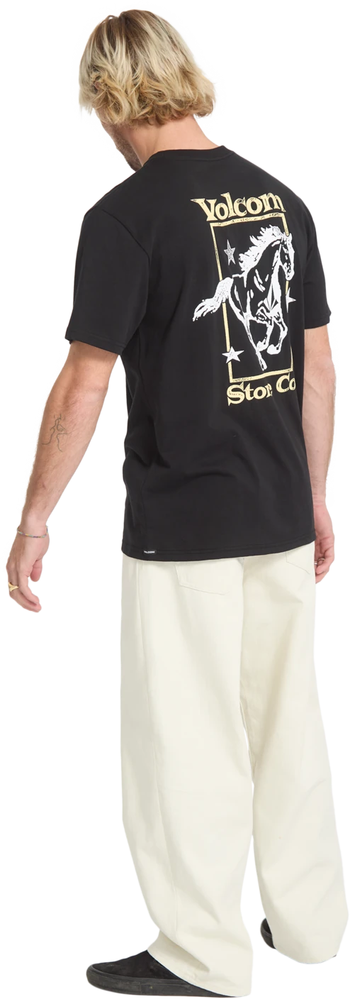 Volcom GIDDYUP SST camiseta manga corta hombre detail 4 | Black