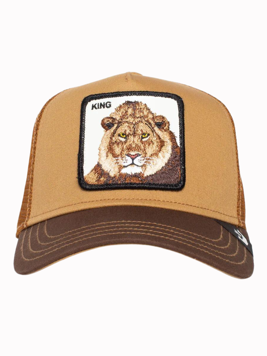 Boné Trucker Goorin Bros The King Lion - Uísque | Novos produtos | Produtos mais recentes | Produtos mais vendidos | Produtos mais vendidos | surfdevils.com