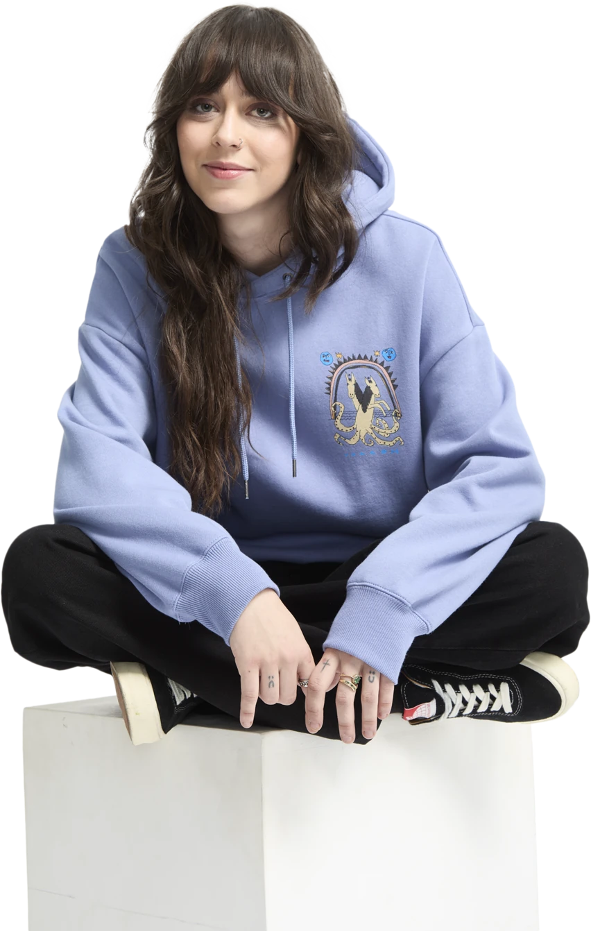 Volcom Moove On sudadera con capucha mujer detail 4 | Carolina Blue
