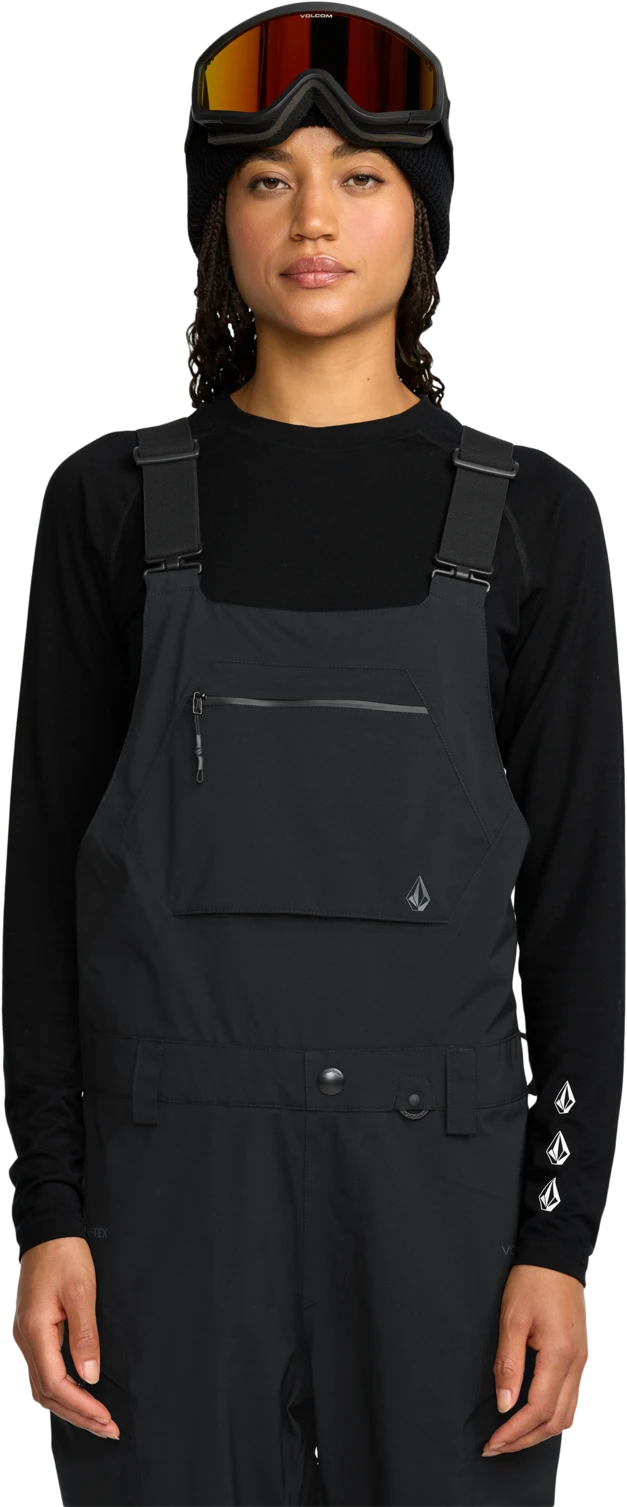 Volcom ASH STRETCH GORE BIB OVERALL pantalón mujer detail 5 | Black