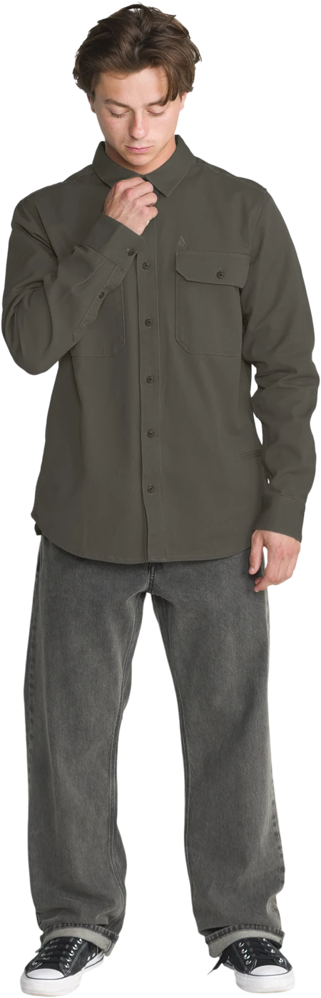 Volcom STOCKHOLM LS camisas hombre detail 3 | Climbing Ivy
