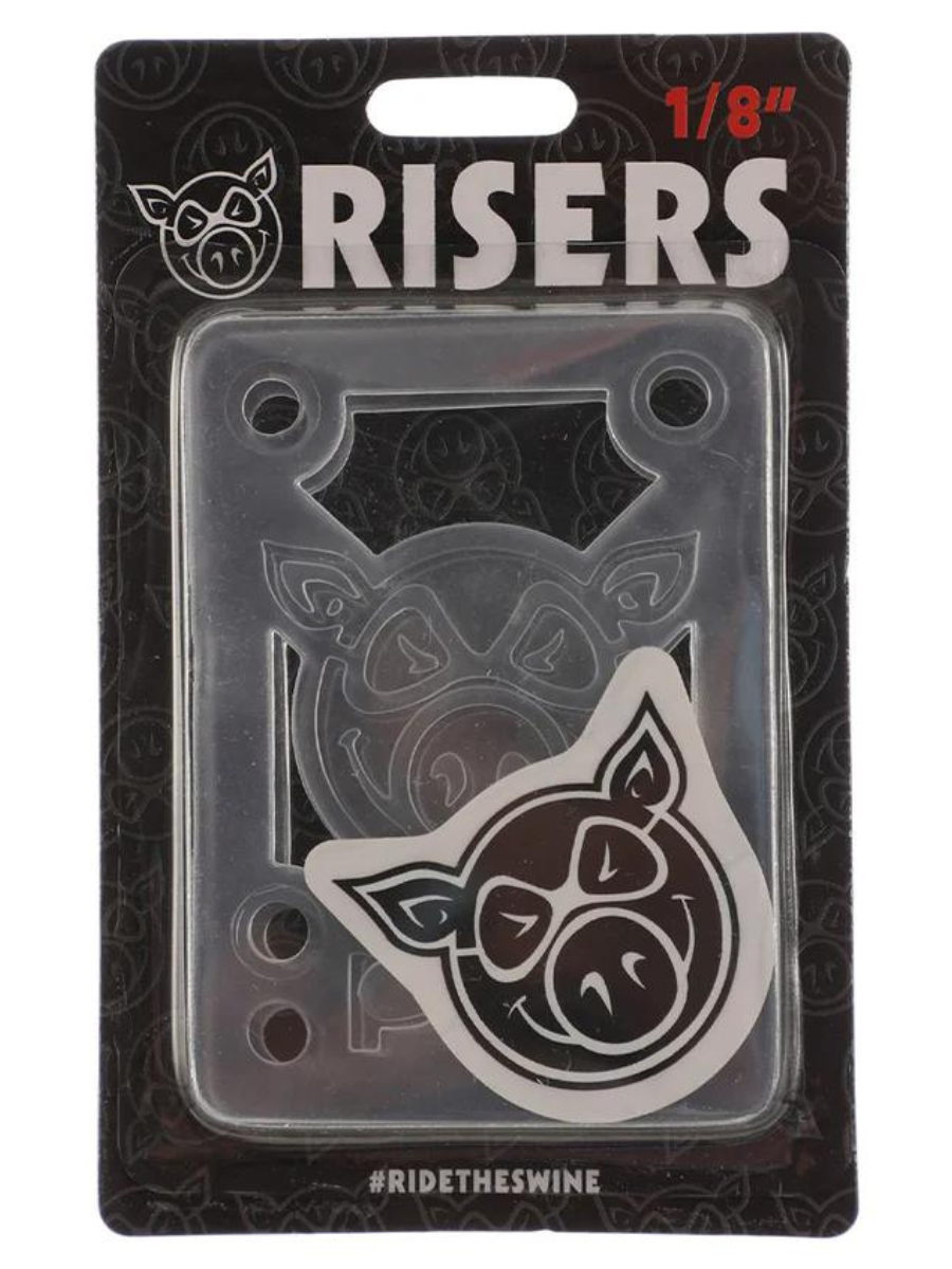 Risers de skate Pig Piles Soft Risers 1/8" (pacote com 2)