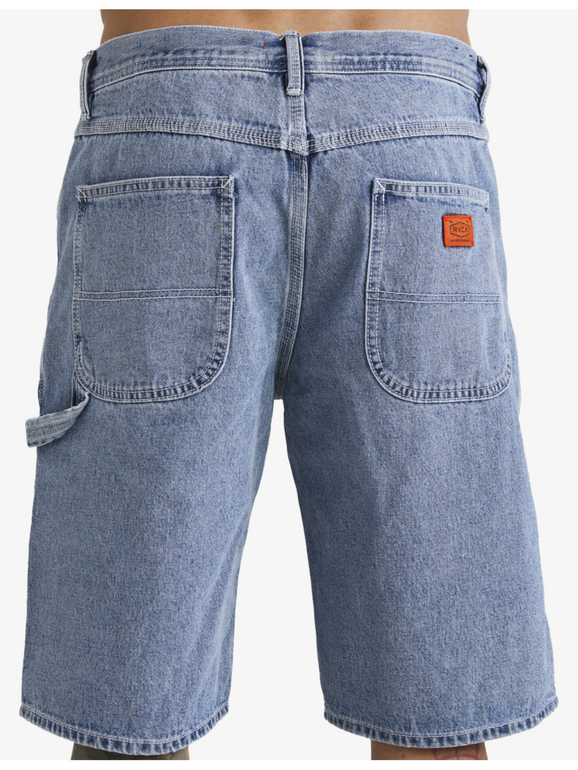RVCA Americana Relaxed Fit Shorts Broken Blue Wash