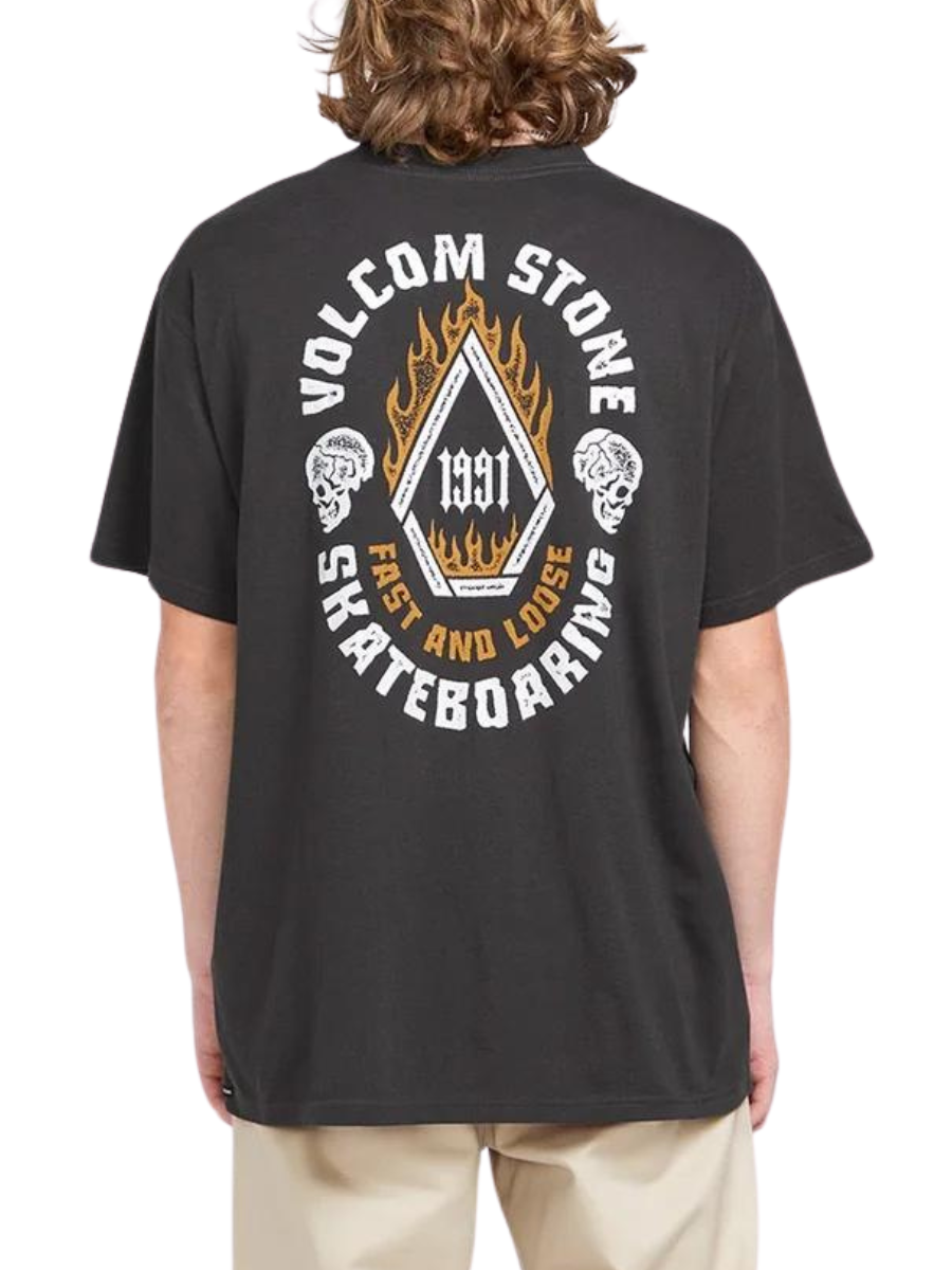 Camiseta Volcom Skate Vitals Fast N Loose - Stealth