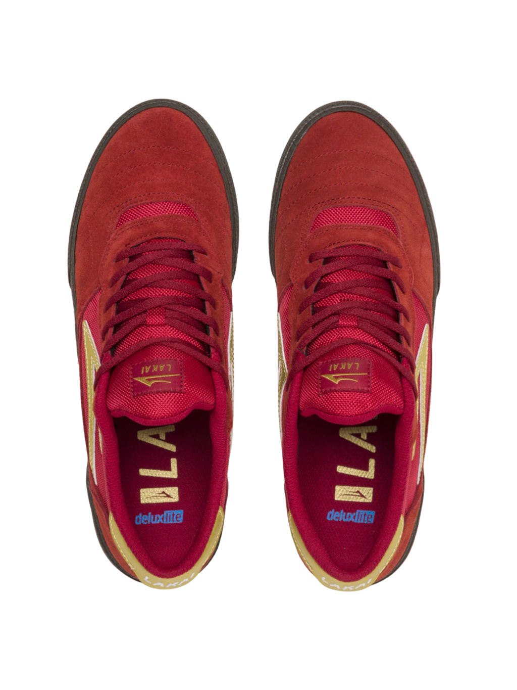 Lakai Cambridge | Red/Gum Suede Skate Shoes