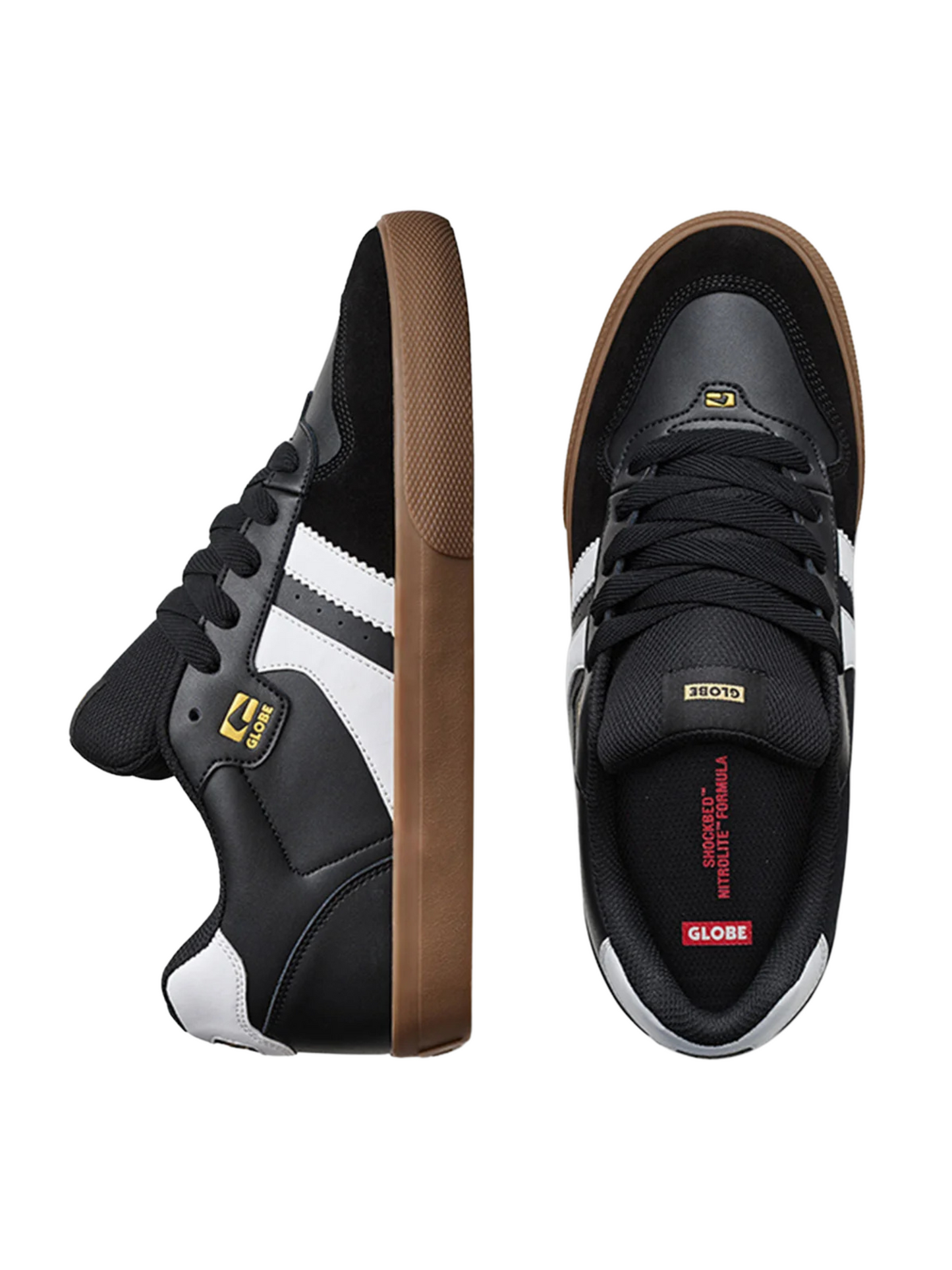 Globe Encore 2 Shoes - Black/White/Tobacco