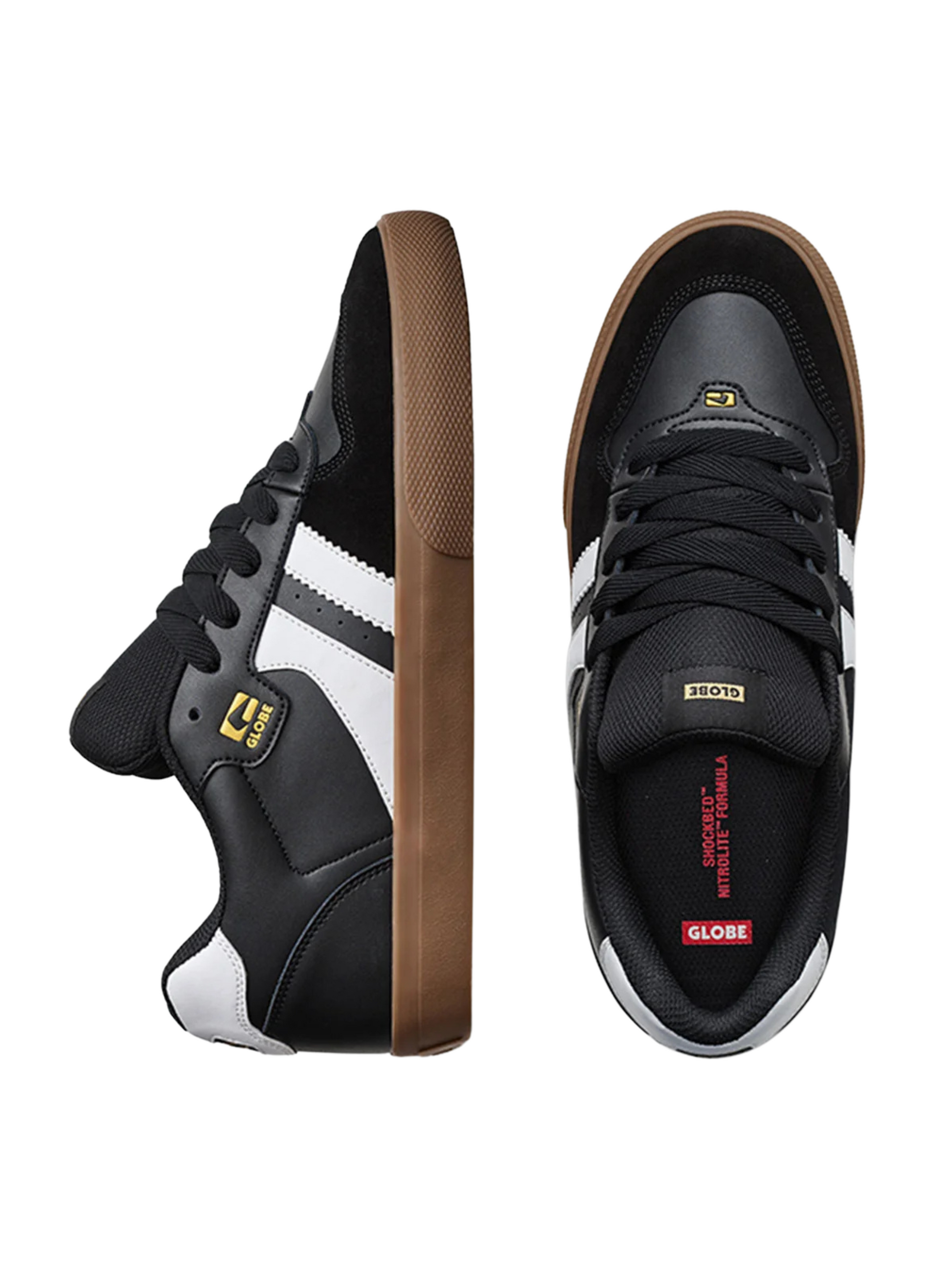 Globe Encore 2 Shoes - Black/White/Tobacco | Best selling products | Collection_Zalando | Footwear | Sneakers | surfdevils.com