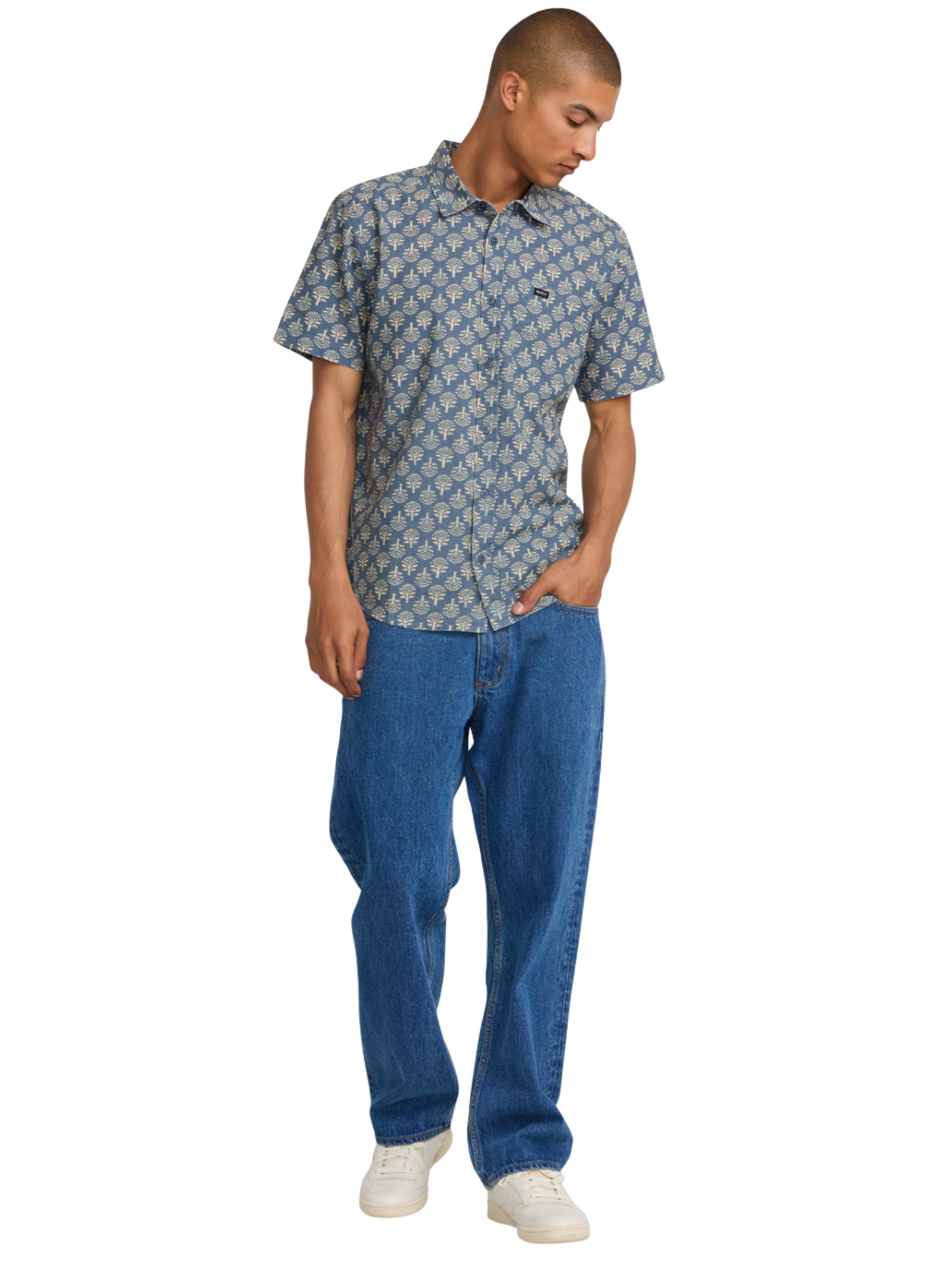 Camisa Rvca Vacationist - Indigo