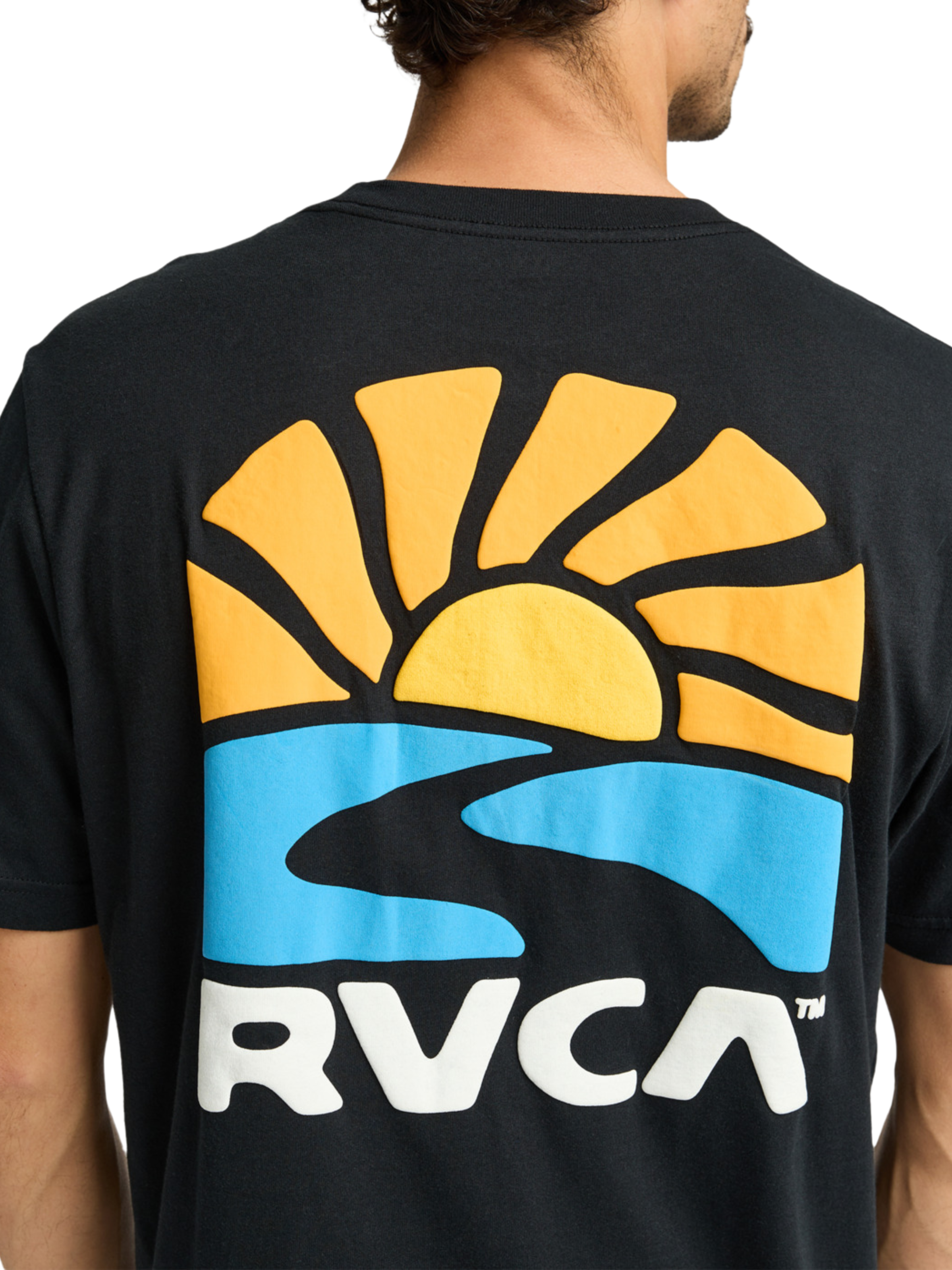 Camiseta Rvca Skateboards Sun Phase - Black