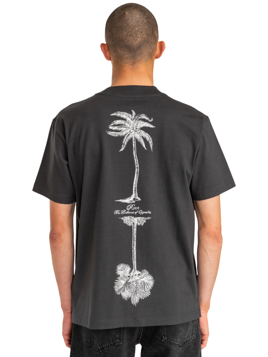 Camiseta RVCA Tiger Style - Washed Black | surfdevils.com