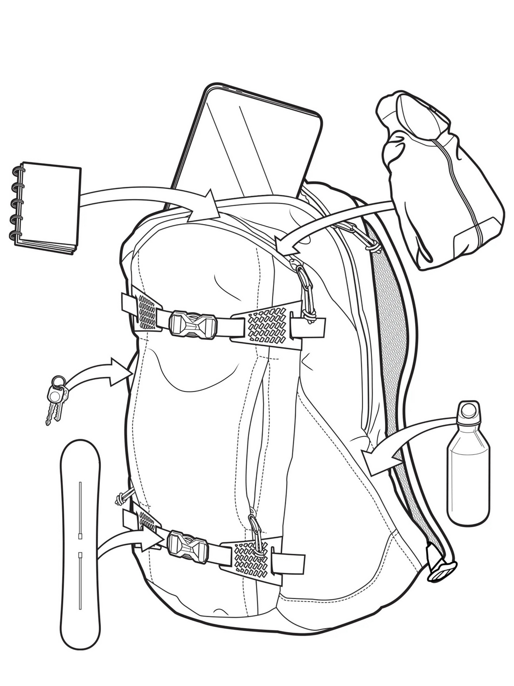 Burton Day Hiker 22L Backpack | Fad Yellow