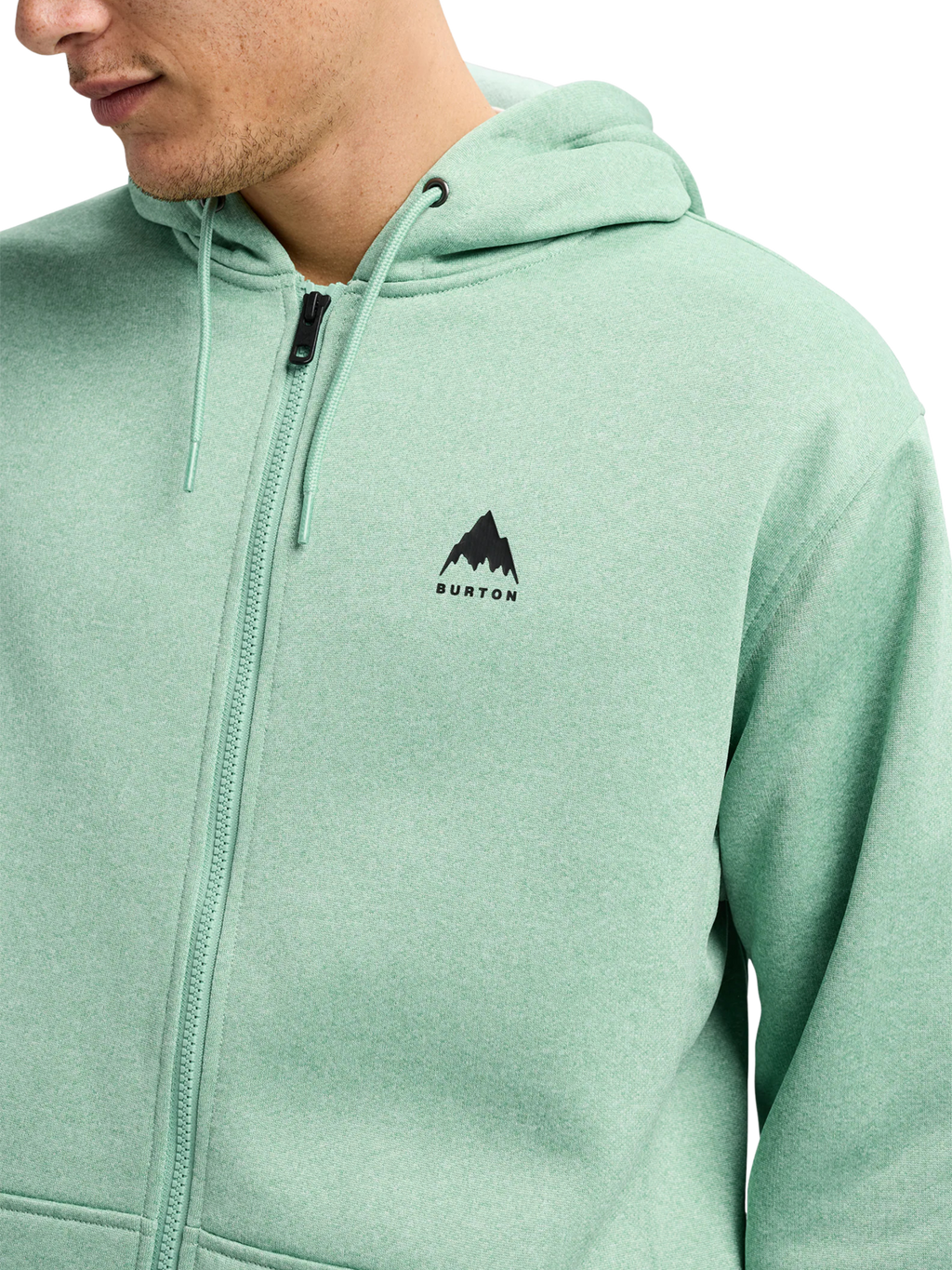 Sudadera Burton Oak Full-Zip Hoodie Soft Sage Heather –