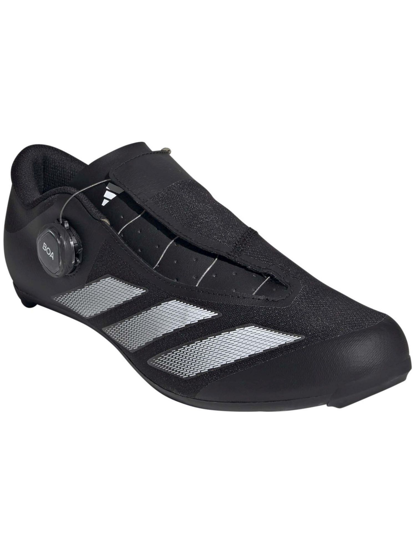 Adidas Tempo 3 Stripes BOA Road Cycling Shoes | Núcleo Preto / Nuvem Branca / Nuvem Branca