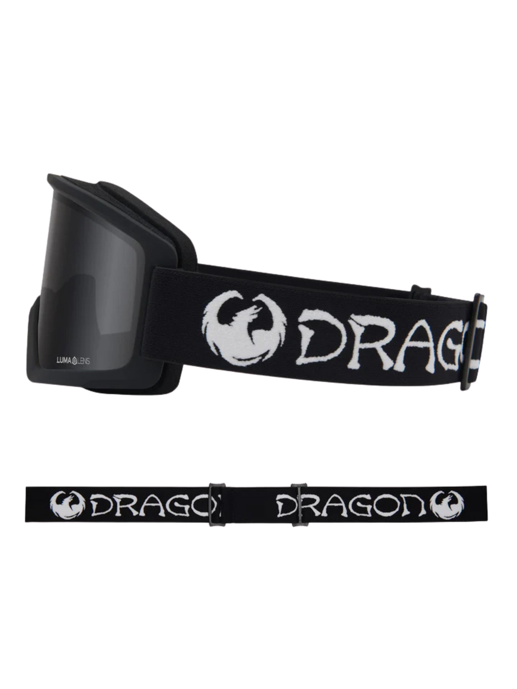 Máscara de snowboard Dragon DX3 L OTG | Classic Black – Lumalens Dark Smoke Lens