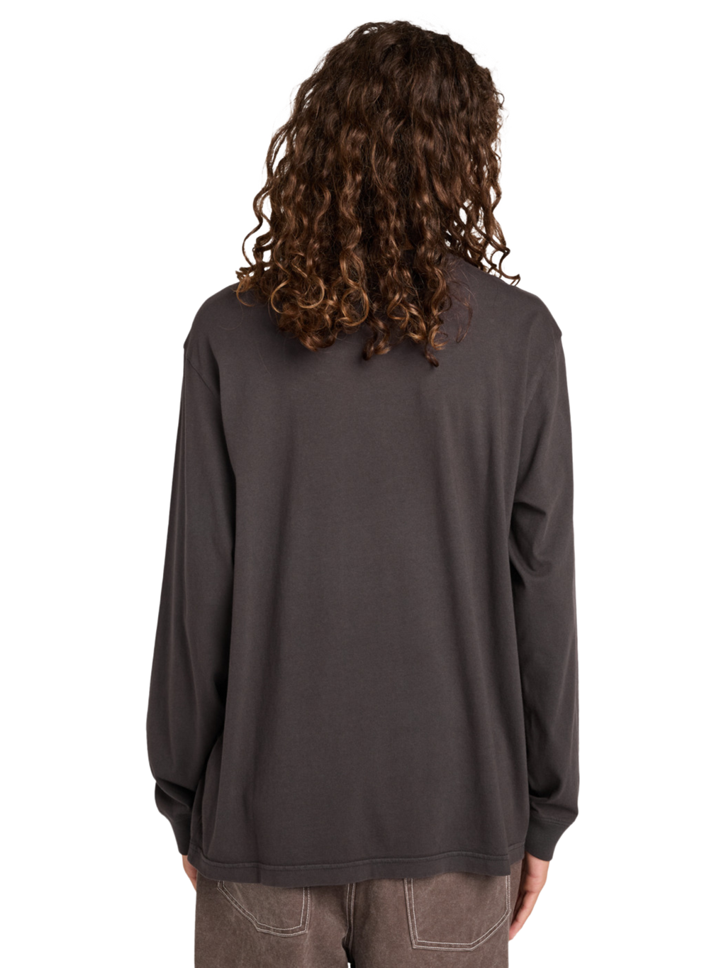 Camiseta Manga Larga Element Lowcase Pigment Crew - Off Black