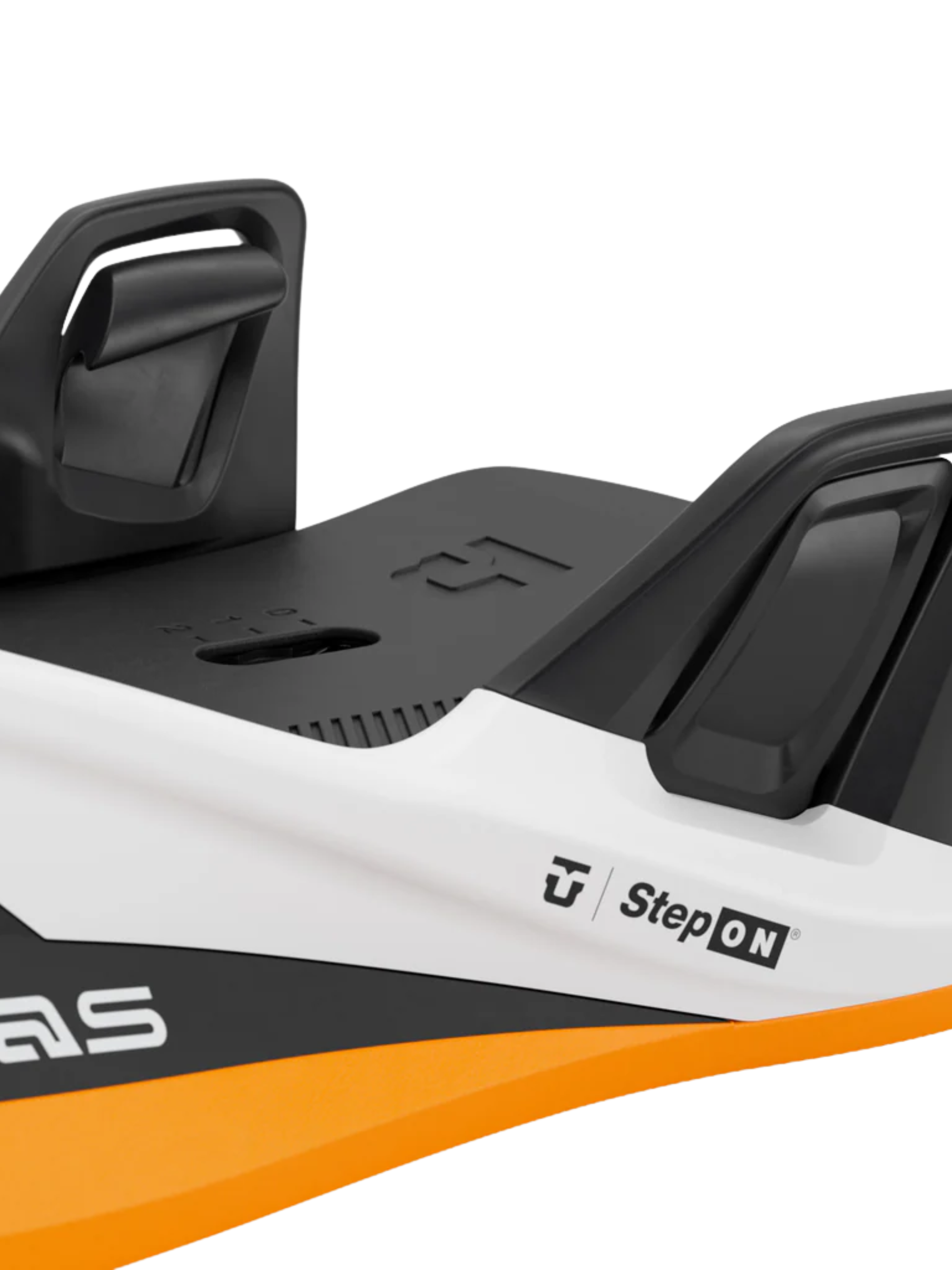 Union Atlas Step On® Men’s Snowboard Binding – White/Orange