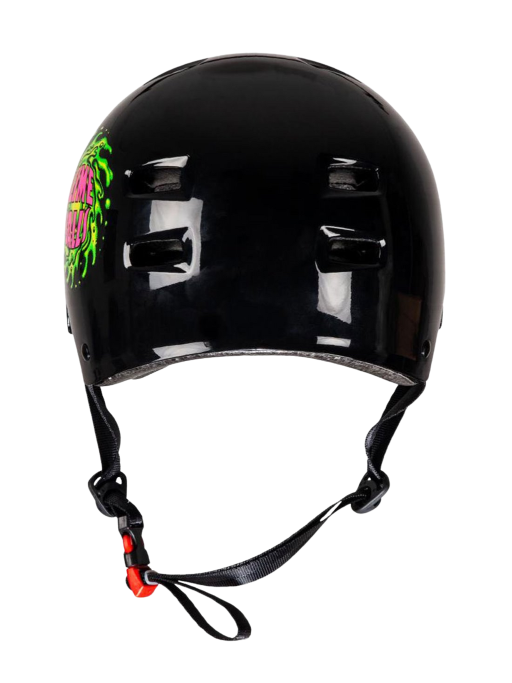 Skateboard Helmet Bullet X Slime Balls Logo | Gloss Black
