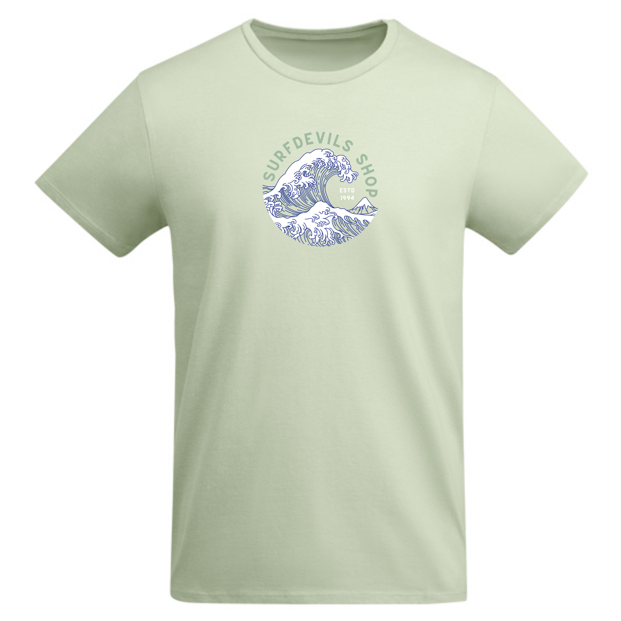 T-shirt vert marine Srfdvls Katsushika