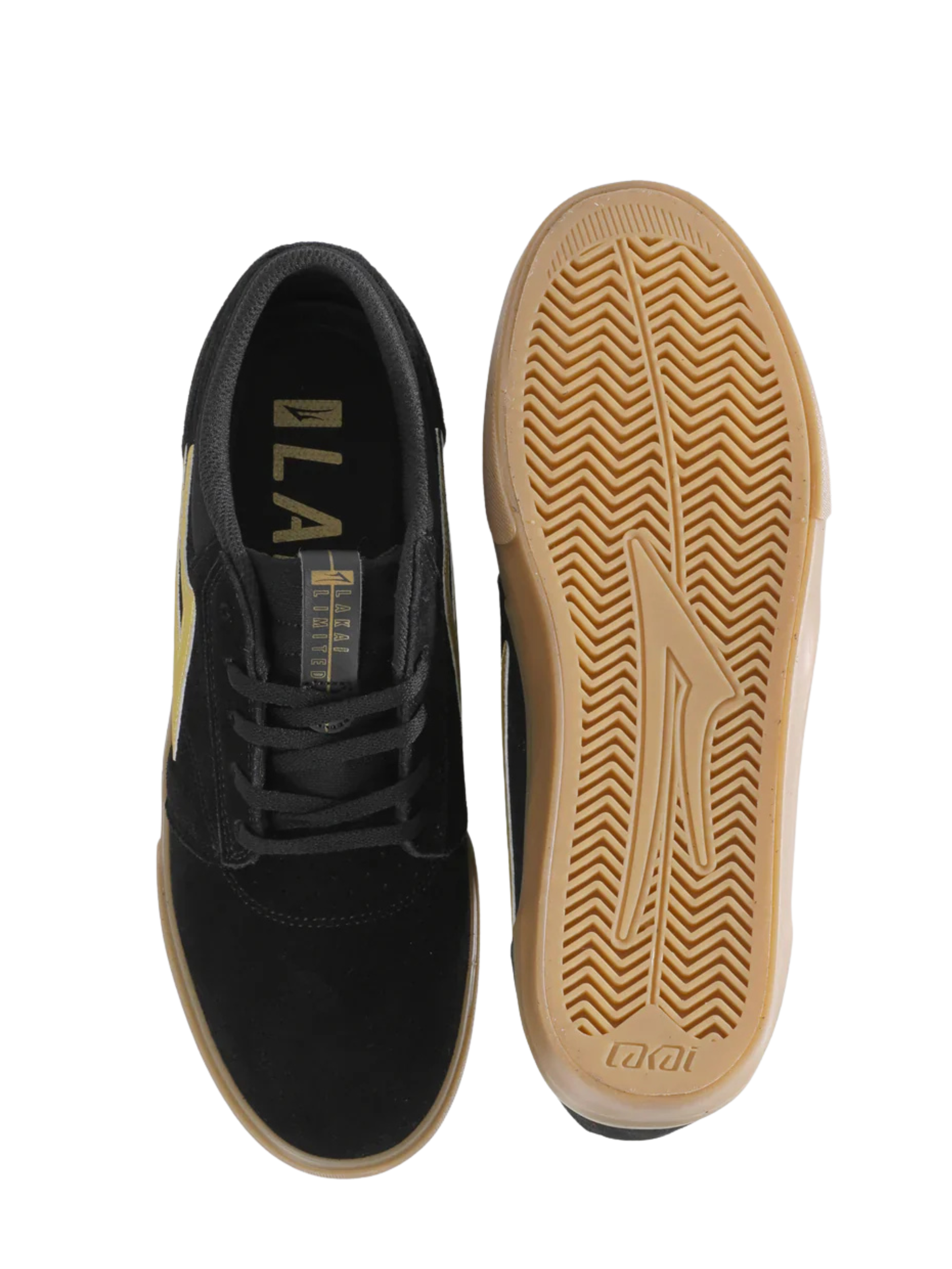 Zapatillas Lakai Griffin | Black/Gold Suede
