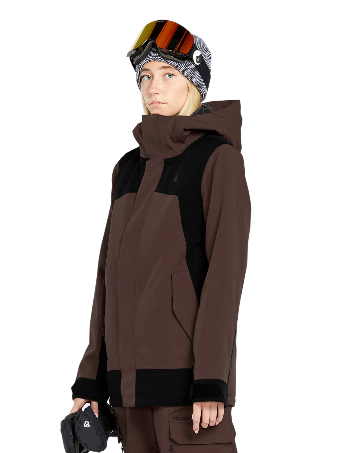 Jaqueta de snowboard feminina Volcom Stoney Shadow Insulated - Mogno