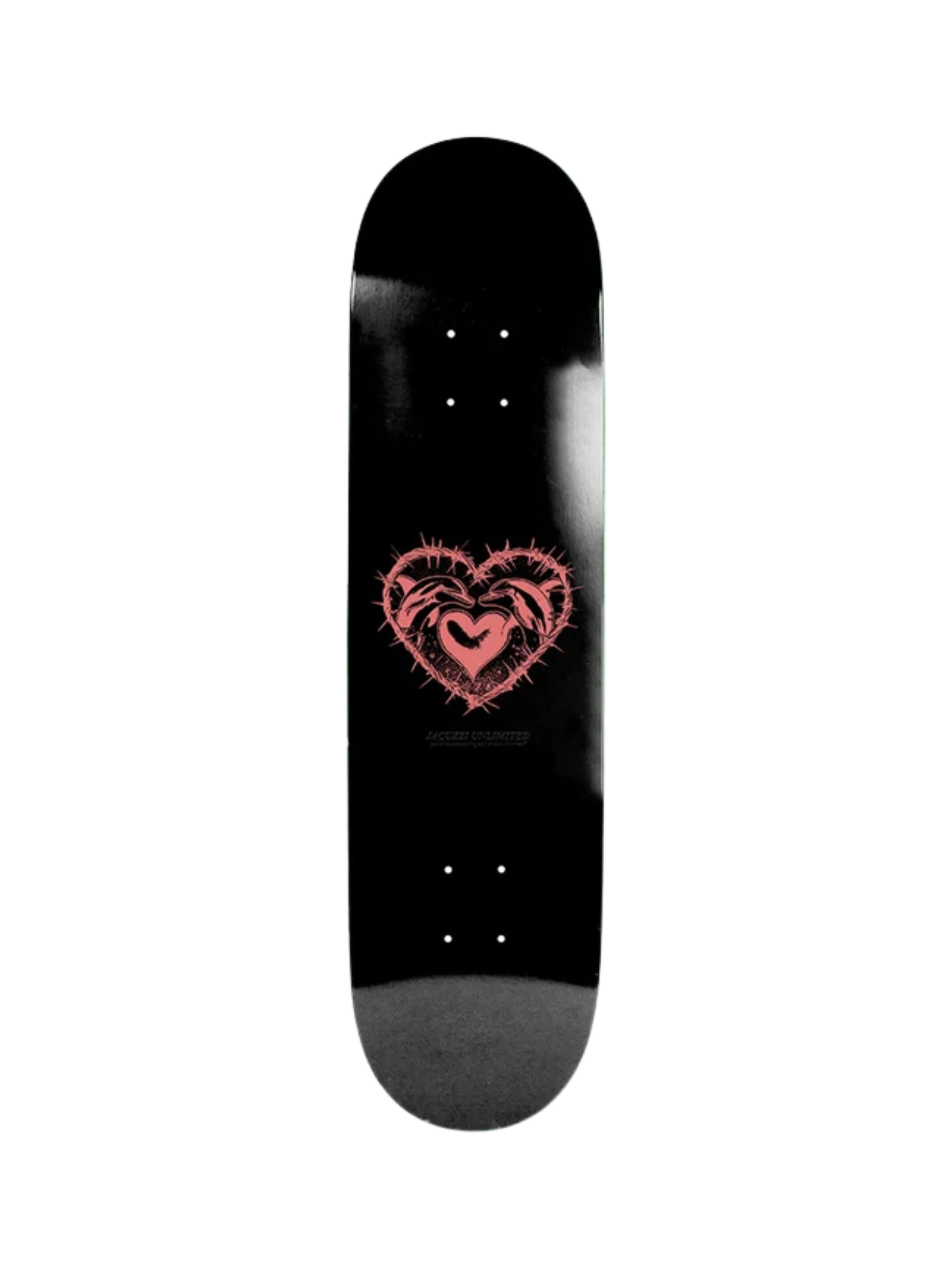 Skateboard-Deck Dolphin Logo Ex7 - Black | 8.25"
