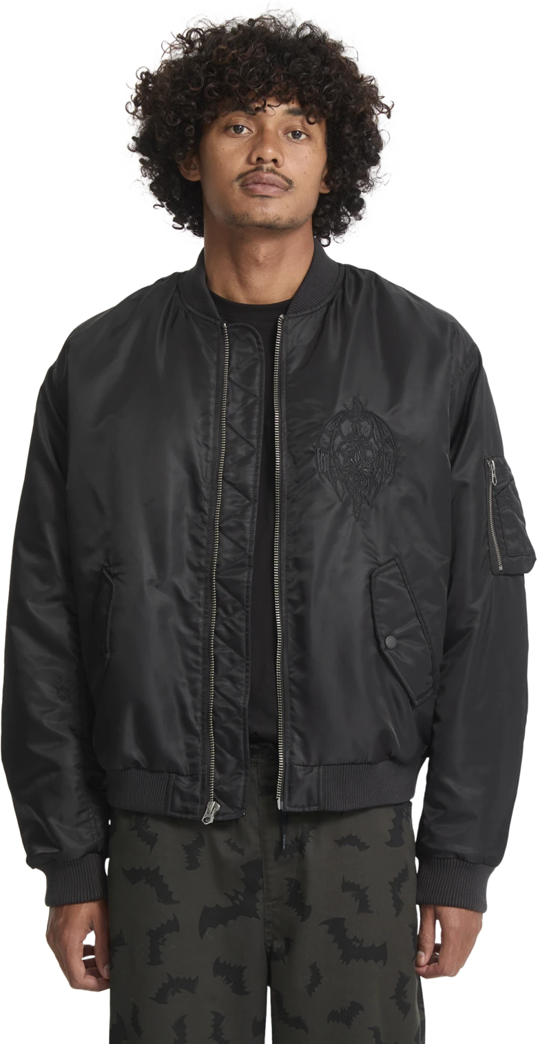 Volcom Skullarstone Bomber Jacket medium jacket hombre | Black