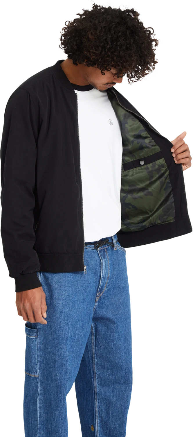 Volcom Burnward Jacket light jacket hombre detail 3 | Black Combo