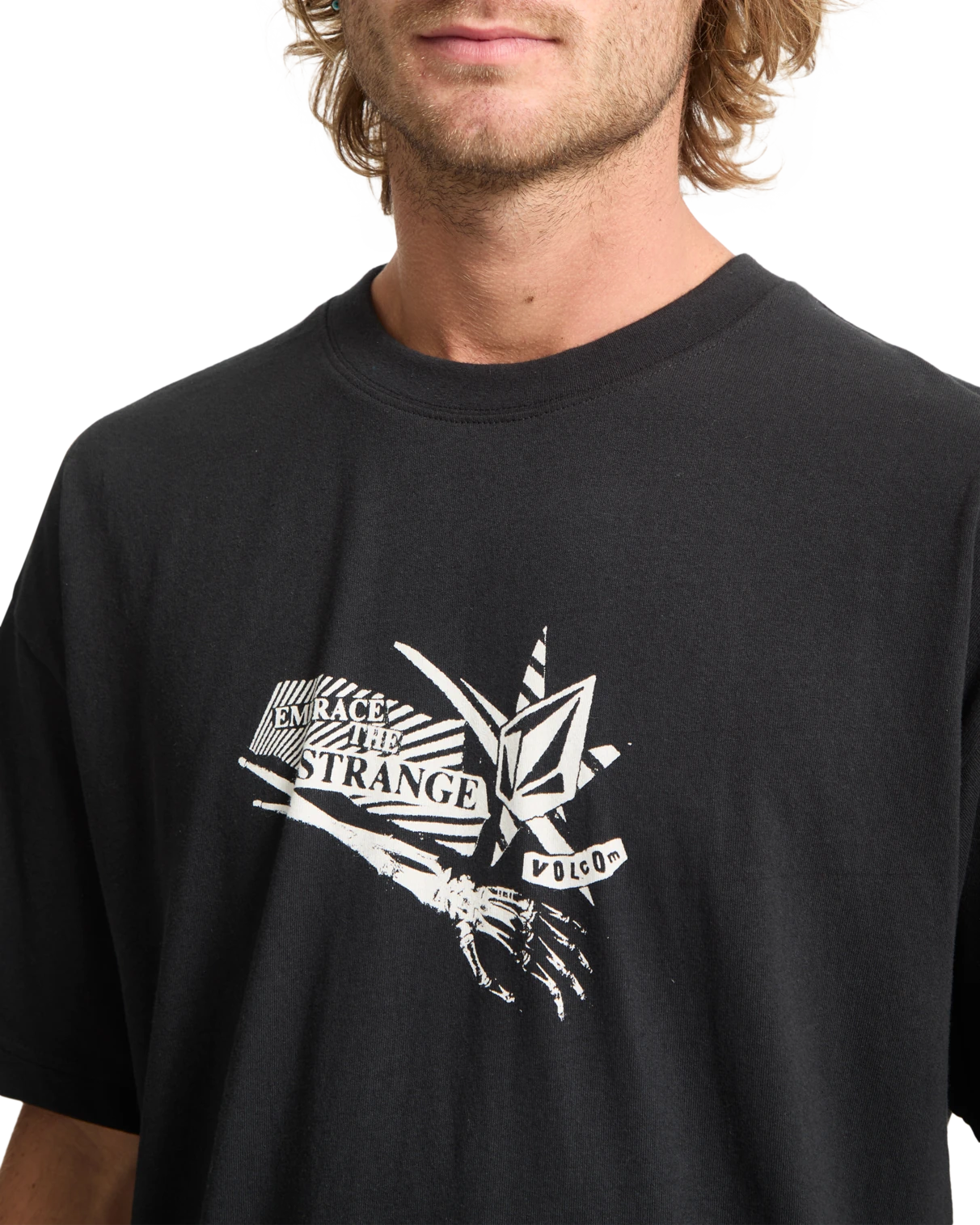 Volcom Kut N Rip camiseta manga corta hombre detail 2 | Black