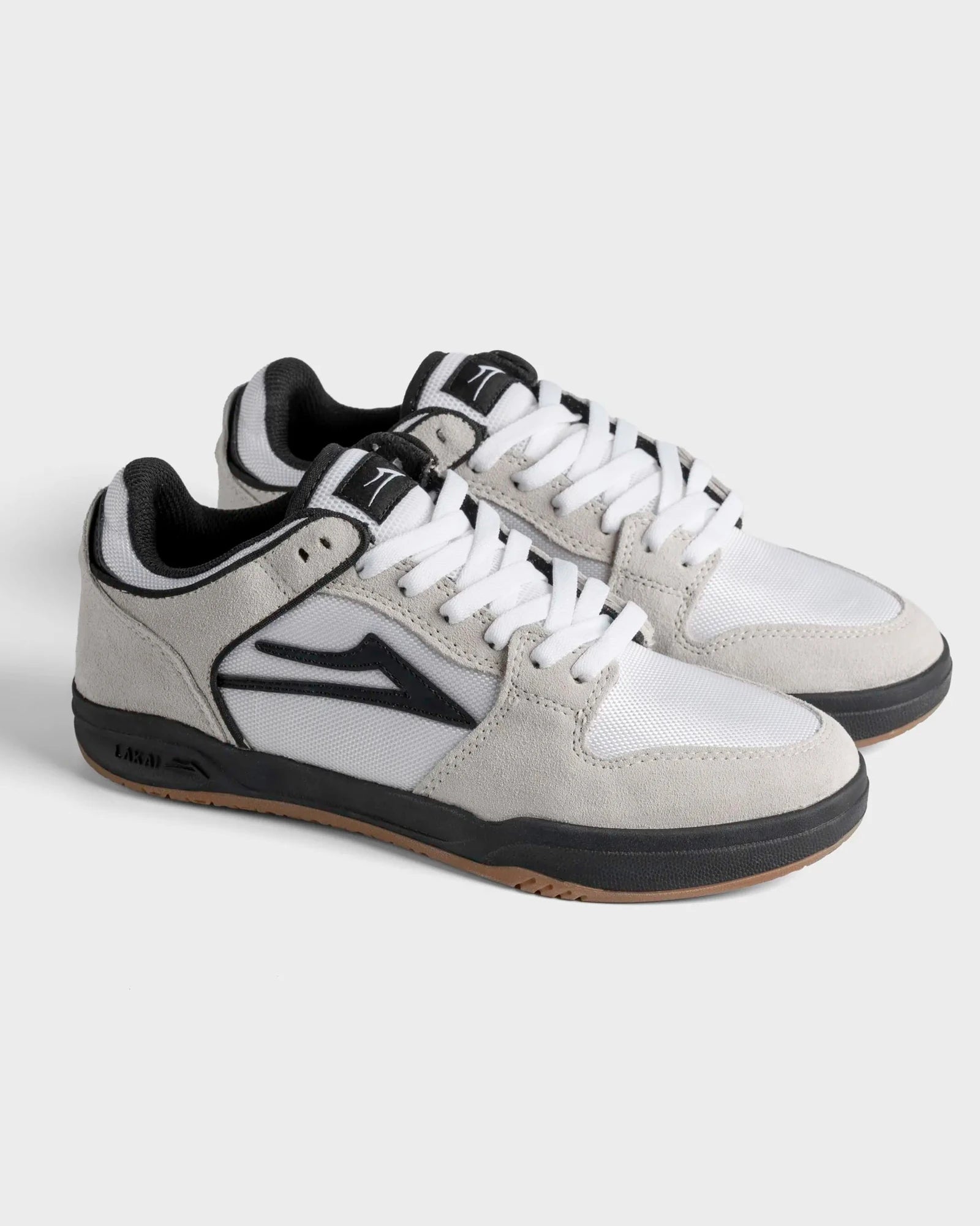 Lakai Men's Telford Low calzado hombre detail 2 | WHITE SUEDE CORDURA BLACK