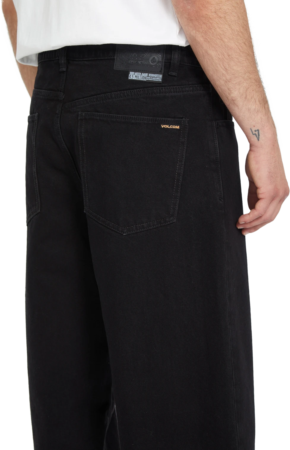 Volcom BILLOW DENIM pantalón tejano hombre detail 3 | Black