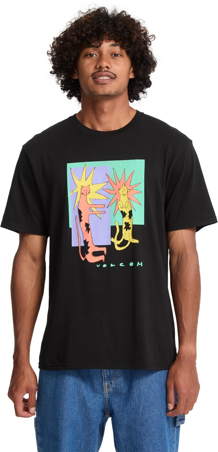 Volcom Longo Cats camiseta manga corta hombre | Black