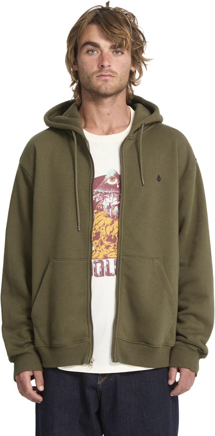 Volcom Single Stone sudadera con capucha hombre | Sage Leaf