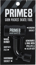 PRIME8 PRIME8 Coin Pocket Skate Tool Black lijas de skateboard | Black