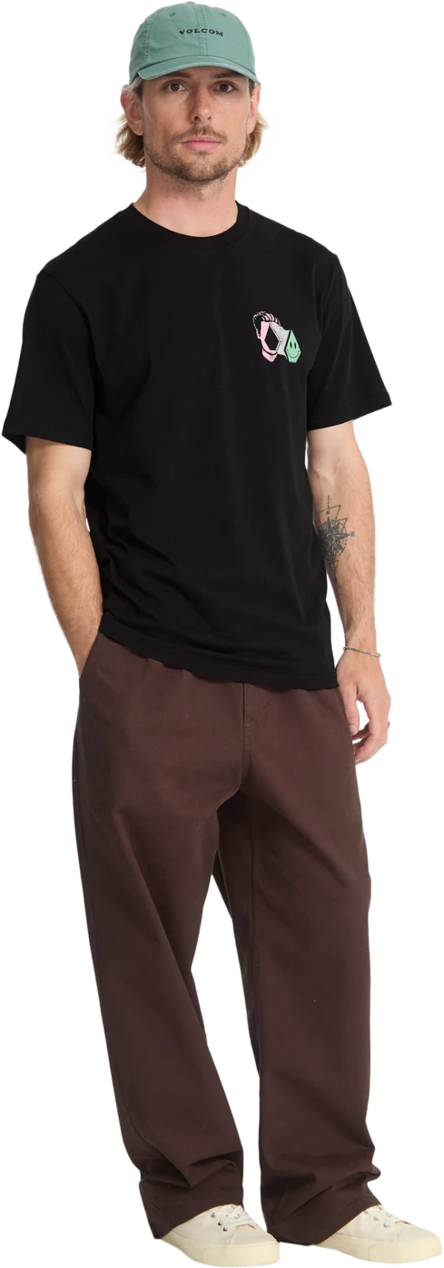 Volcom AURA BSC SST camiseta manga corta hombre detail 4 | Black