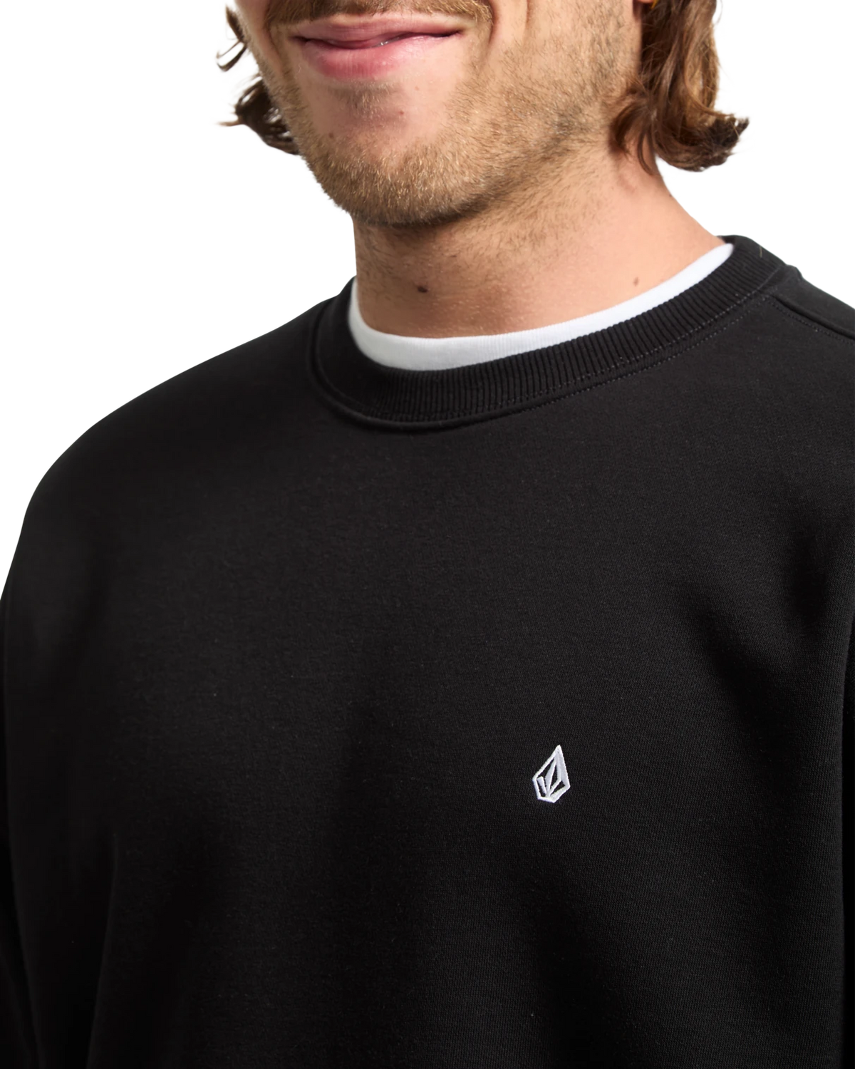Volcom Single Stone sudadera hombre detail 2 | Black
