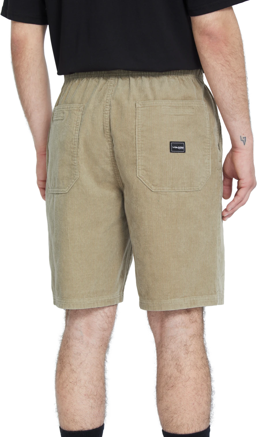 Volcom Outer Spaced Short 21 elastic waist short hombre detail 2 | Khaki
