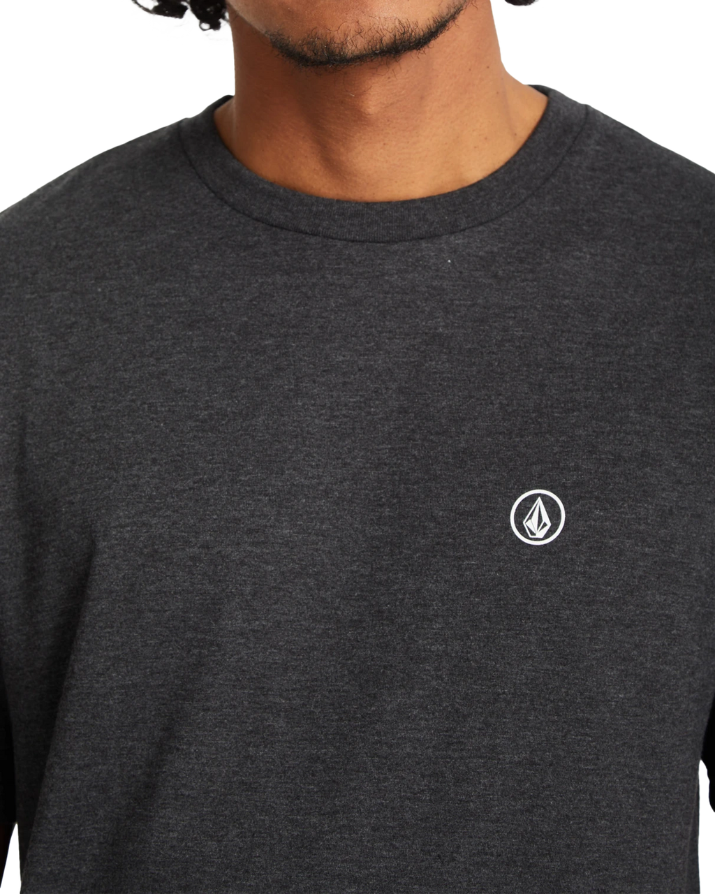 Volcom Circle Blanks camiseta manga corta hombre detail 4 | Heather Black